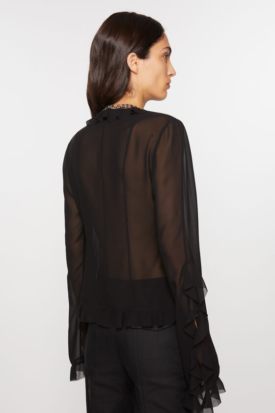 (image for) Clear Ruffle blouse